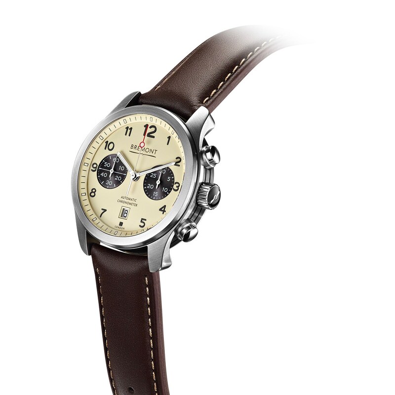 Bremont ALT1-C Men's Cream Dial & Brown Leather Strap Watch