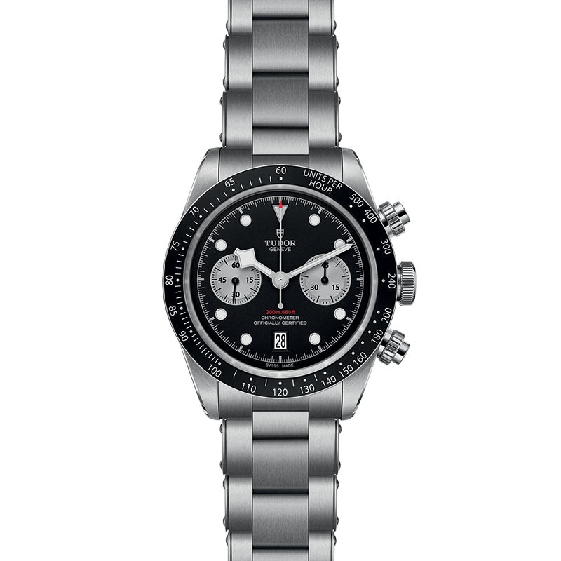 Tudor Black Bay Chrono Men's Black Dial & Stainless Steel Watch