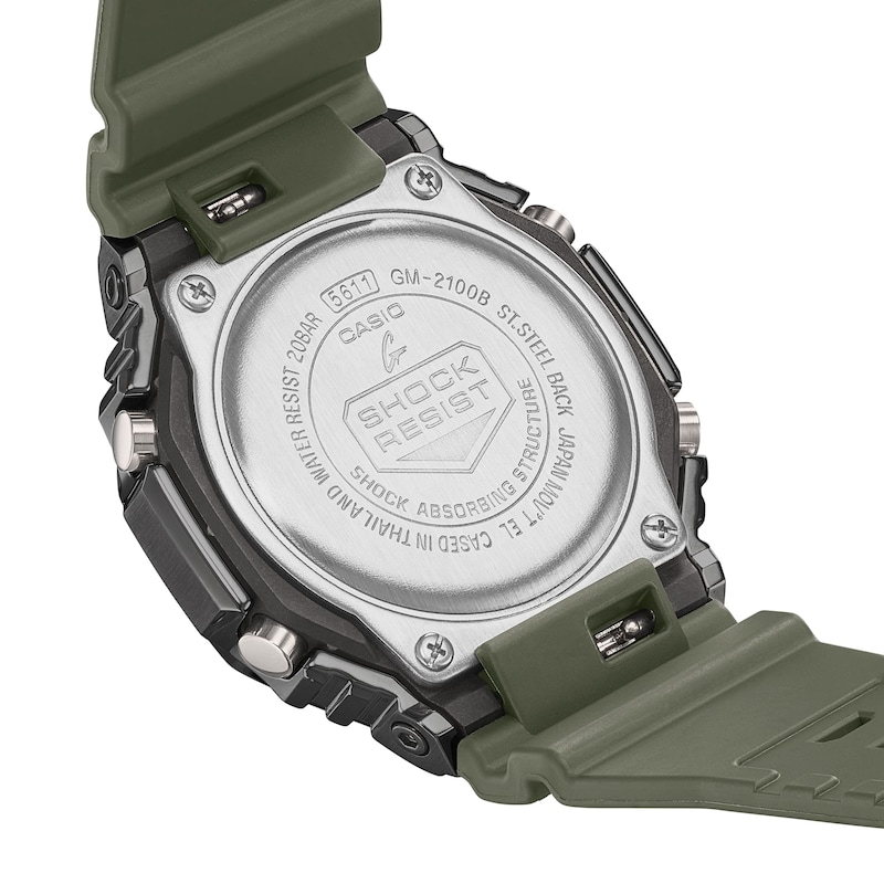 G-Shock GM-2100B-3AER Men's Green Rubber Strap Watch