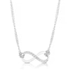 Thumbnail Image 0 of Silver Diamond Infinity Symbol Necklace