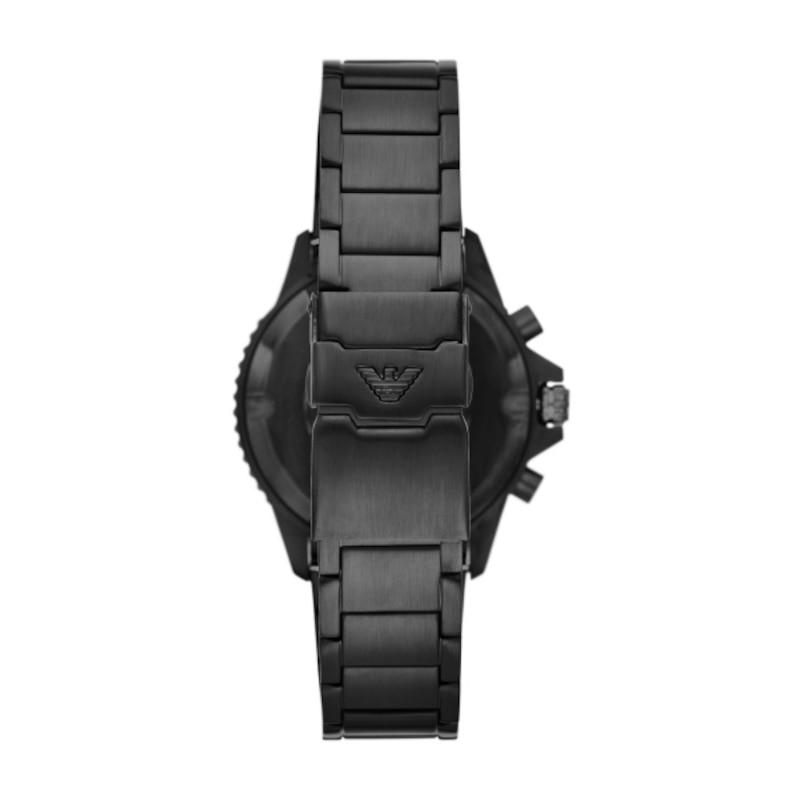 Emporio Armani Chronograph Men's Black Ion-Plated Watch