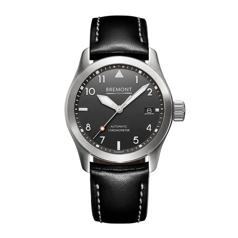Bremont SOLO 37 Men's Black Dial Stainless Steel Bracelet Watch