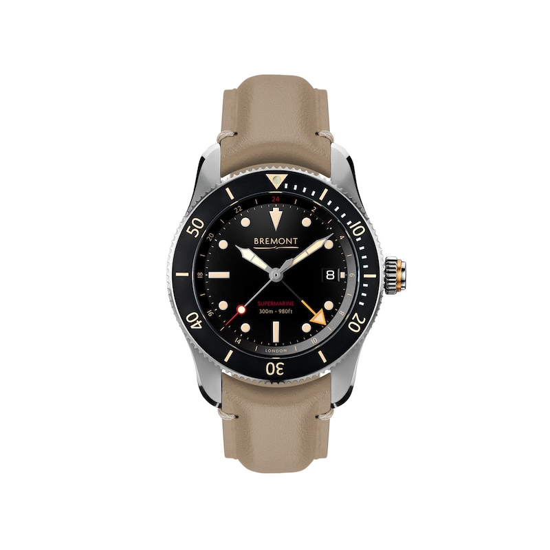 Bremont Supermarine S302 Men's Brown Leather Strap Watch