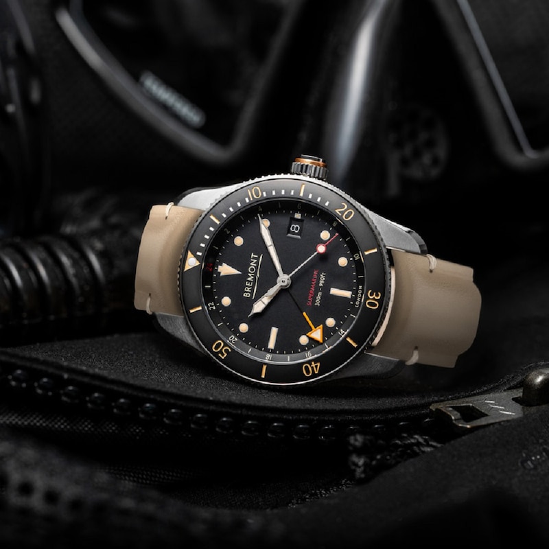 Bremont Supermarine S302 Men's Brown Leather Strap Watch