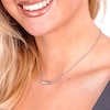 Thumbnail Image 1 of Lucy Quartermaine Skinny Drip Silver White Topaz Pendant
