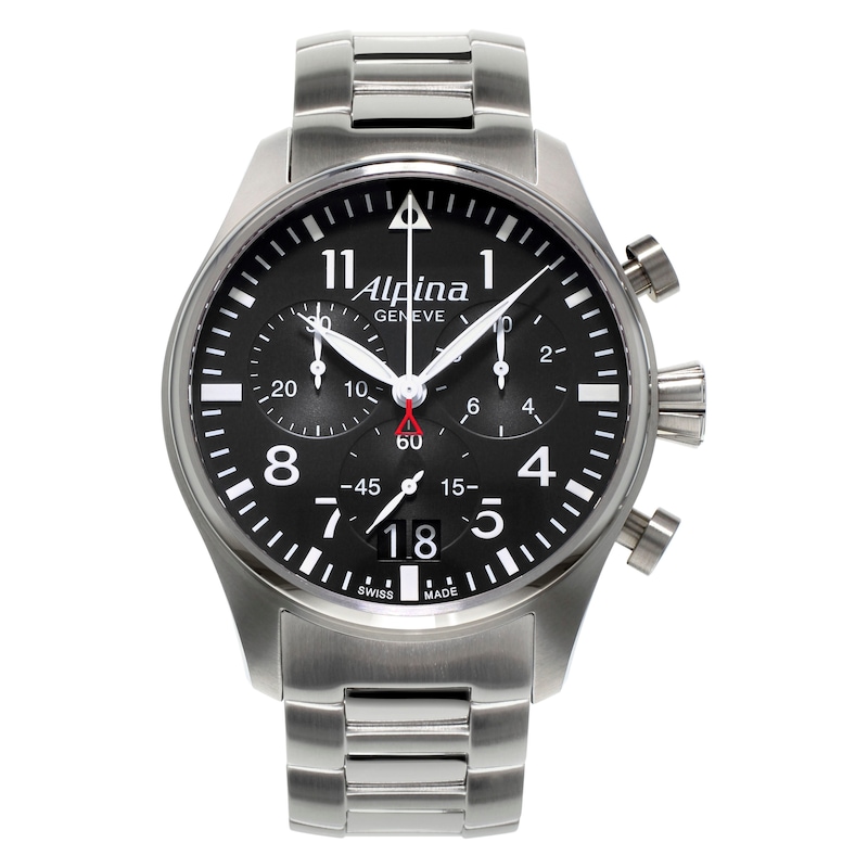 Alpina Startimer Pilot Men's Stainless Steel Bracelet Watch