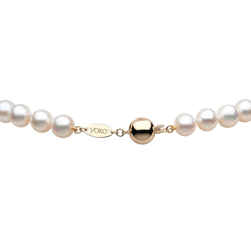 Yoko London 18ct Yellow Gold 10mm Cultured Pearl Necklace