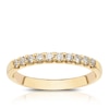 Thumbnail Image 0 of 14ct Yellow Gold 0.25ct Diamond Claw Set Eternity Ring