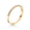 Thumbnail Image 1 of 14ct Yellow Gold 0.25ct Diamond Claw Set Eternity Ring