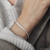 Thumbnail Image 1 of CARAT* LONDON Sterling Silver 7 Inch Quentin Graduated Slider Bracelet