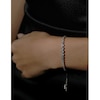 Thumbnail Image 2 of CARAT* LONDON Sterling Silver 7 Inch Quentin Graduated Slider Bracelet