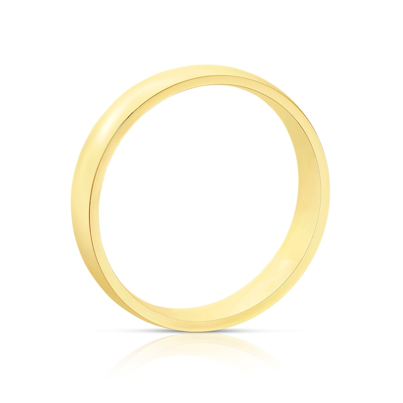 14ct Yellow Gold Extra Heavyweight Court Ring 4mm