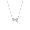 Thumbnail Image 0 of Emporio Armani Silver Cubic Zirconia Bow Necklace