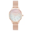 Thumbnail Image 0 of Olivia Burton Sparkle Butterfly Rose Gold-Tone Mesh Watch