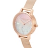 Thumbnail Image 1 of Olivia Burton Sparkle Butterfly Rose Gold-Tone Mesh Watch
