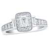 Thumbnail Image 0 of Vera Wang  Platinum 0.95ct Total Diamond Engagement Ring