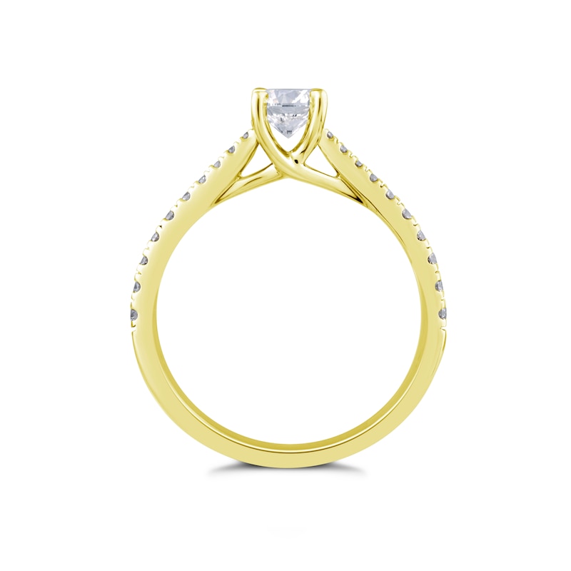 Arctic Light 18ct Yellow Gold 0.66ct Total Diamond Ring