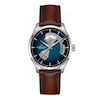 Thumbnail Image 0 of Hamilton Jazzmaster Men's Blue Open Dial Brown Leather Watch