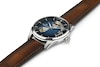 Thumbnail Image 1 of Hamilton Jazzmaster Men's Blue Open Dial Brown Leather Watch