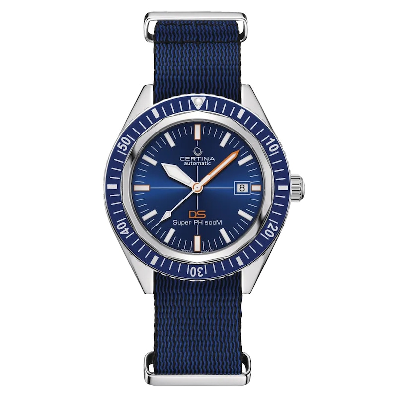 Certina DS Super Men's Blue Fabric Strap Watch