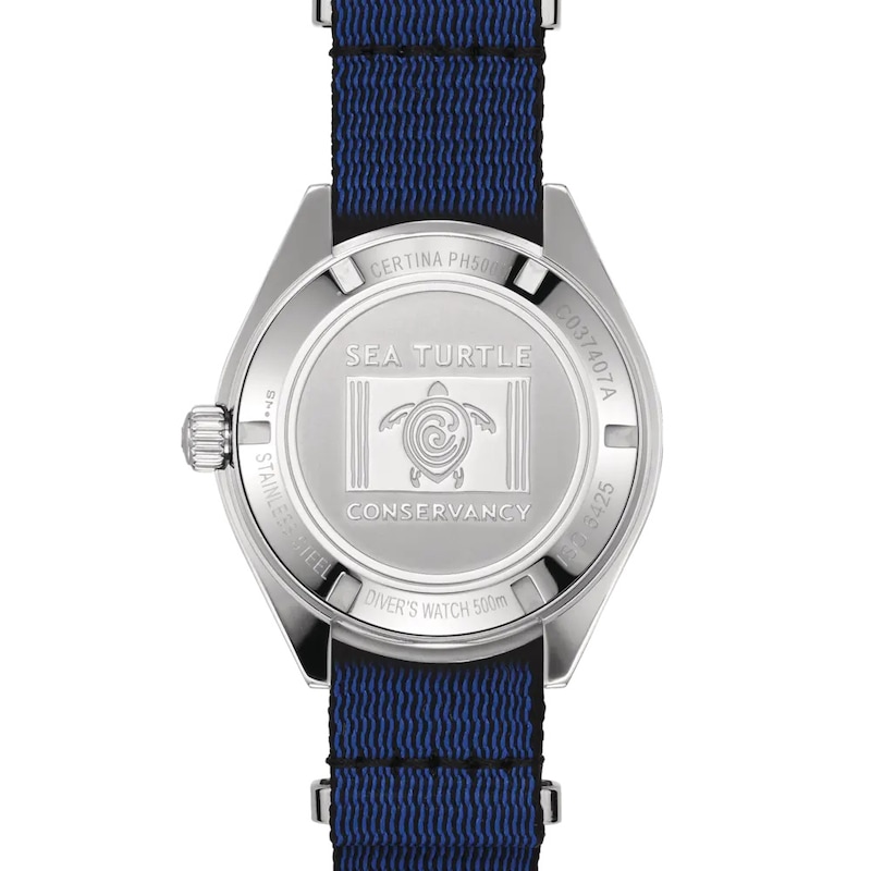 Certina DS Super Men's Blue Fabric Strap Watch