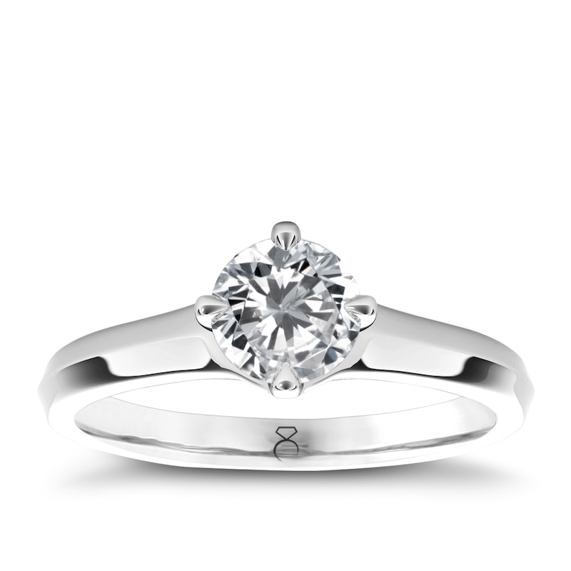 The Diamond Story Platinum 0.50ct Diamond Solitaire Ring