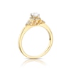 Thumbnail Image 2 of 9ct Yellow Gold 0.37ct Total Diamond Oval Halo Ring