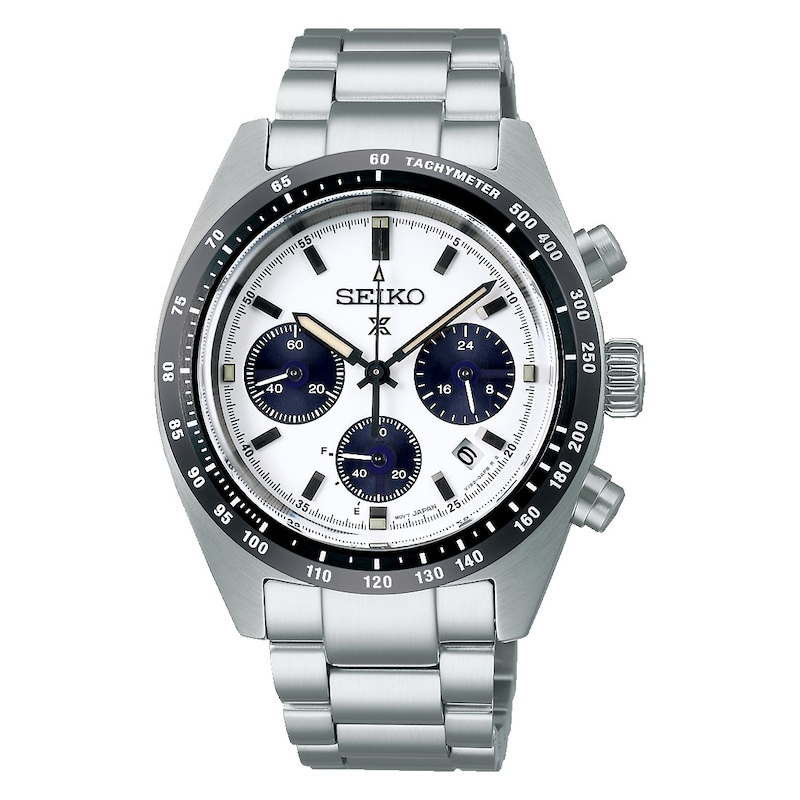 Seiko Prospex Speedtimer 1969 Men's White Dial & Stainless Steel Watch