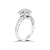 Thumbnail Image 1 of Vera Wang 18ct White Gold 0.69ct Diamond Princess Shaped Halo Ring