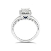 Thumbnail Image 2 of Vera Wang 18ct White Gold 0.69ct Diamond Princess Shaped Halo Ring