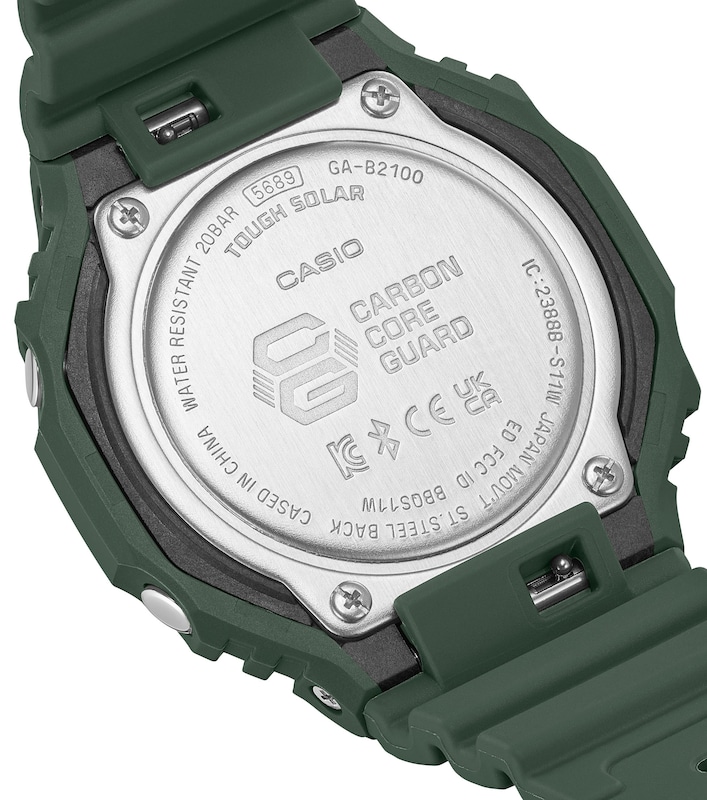 G-Shock GA-B2100-3AER Men's Green Resin Bracelet Watch