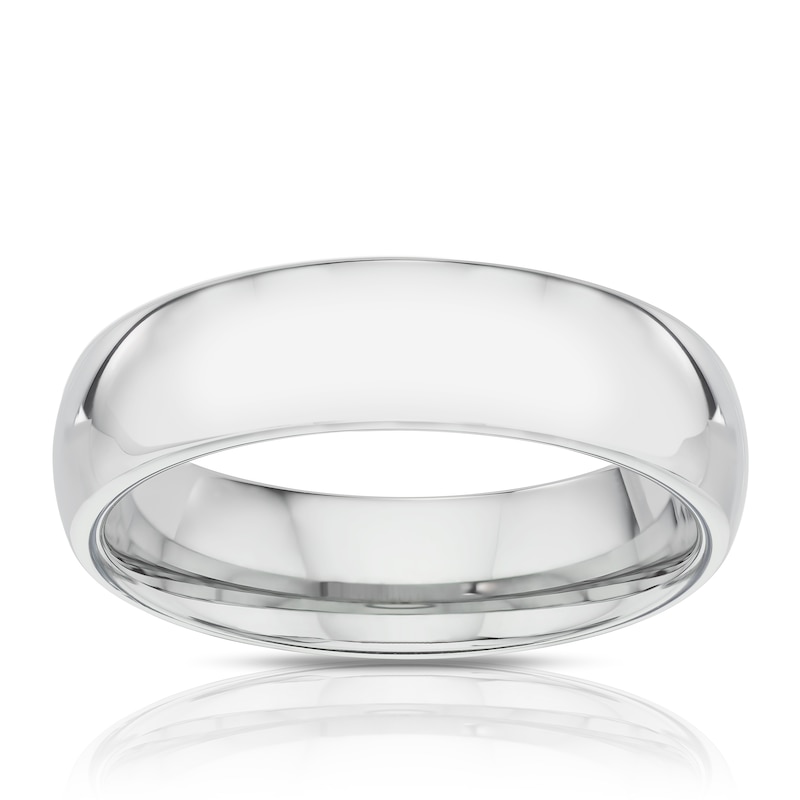 Men's Titanium 6mm Polished Court Ring