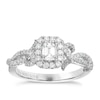 Thumbnail Image 0 of Vera Wang Platinum 0.70ct Total Diamond Halo Ring