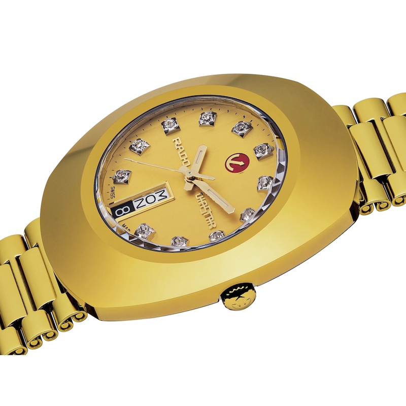 Rado DiaStar Original Men's Diamond & Gold-Tone Bracelet Watch