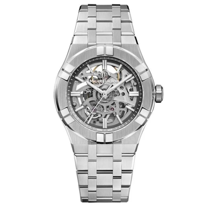 Maurice Lacroix Aikon Skeleton Dial & Stainless Steel Bracelet Watch