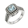 Thumbnail Image 0 of Le Vian 14ct Gold Sea Blue Aquamarine & 0.69ct Diamond Ring