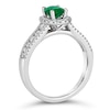 Thumbnail Image 2 of Le Vian Couture Platinum Emerald 0.45ct Diamond Ring