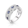 Thumbnail Image 1 of Vera Wang 18ct White Gold Sapphire 0.45ct Diamond Ring