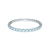Thumbnail Image 0 of Swarovski Matrix Blue Crystal Baguette Cut 7 Inch Tennis Bracelet