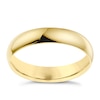 Thumbnail Image 0 of 18ct Yellow Gold 4mm Extra Heavyweight D Shape Ring