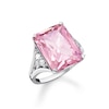 Thumbnail Image 0 of Thomas Sabo Heritage Silver Pink Zirconia Cocktail Ring O-P