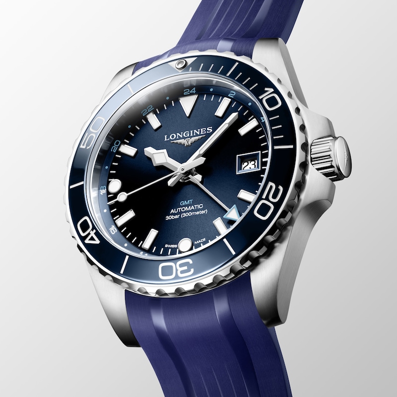 Longines HydroConquest GMT Men's Blue Dial & Strap Watch