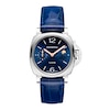 Thumbnail Image 0 of Panerai Luminor Due Luna 38mm Ladies' Blue Dial & Leather Strap Watch