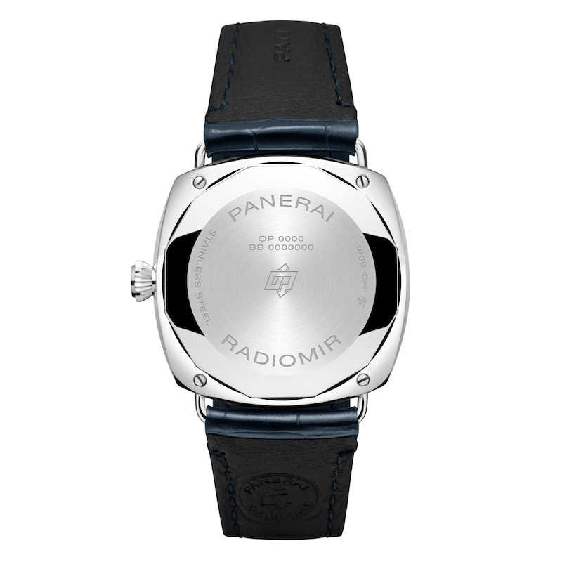 Panerai Radiomir Quaranta 40mm Men's Blue Dial & Leather Strap Watch