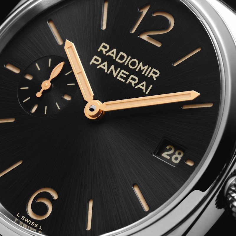 Panerai Radiomir Quaranta 40mm Men's Black Dial & Leather Strap Watch