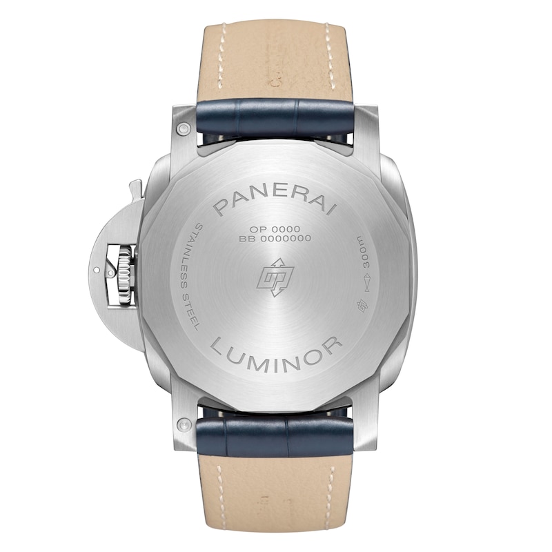 Panerai Luminor Marina 44mm Men's Blue Dial & Leather Strap Watch