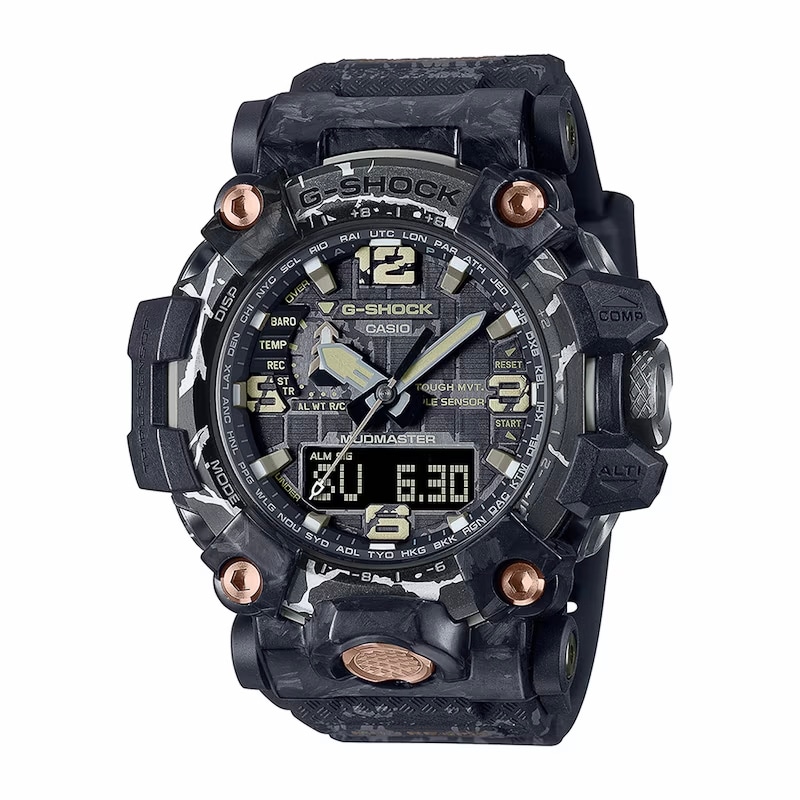 G-Shock GWG-2000CR-1AER Men's Cracked Mudmaster Black Resin Strap Watch