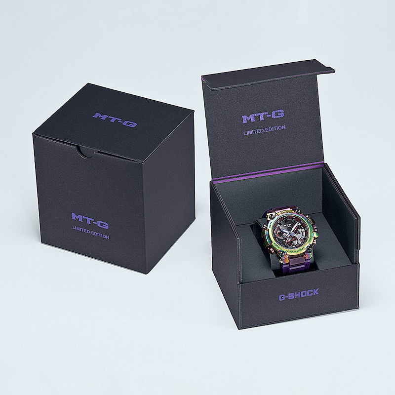 G-Shock MT-G-B3000PRB-1AER Aurora Oval Purple Resin Strap Watch