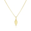 Thumbnail Image 0 of 9ct Yellow Gold Polish Teardrop Bead Drop Pendant Necklace