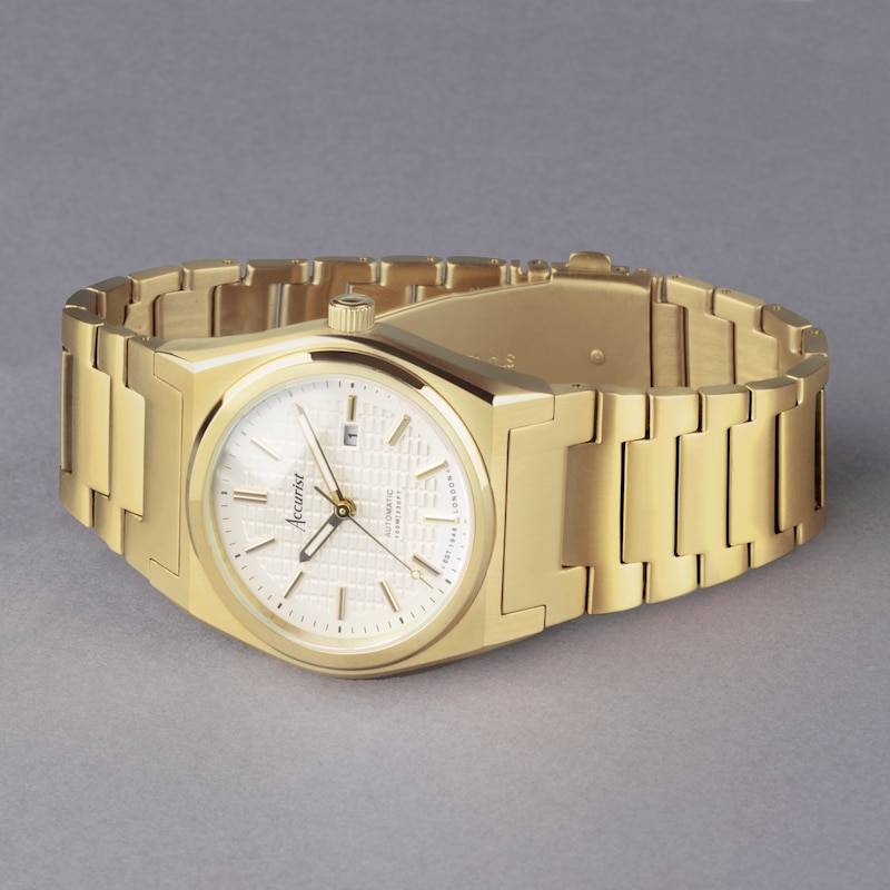 Accurist Ladies Origin Automatic Gold Stainless Steel Bracelet 34mm Watch